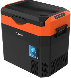 БИРЮСА НС-38P7 38л Автохолодильник оранжево-черный Автомобильный холодиильник