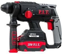 P.I.T. Перфоратор SDS-Plus аккум. бесщеточный PBH20H-22B/1 (20В, 1,8Дж, 3реж, Ø22мм, 1акб, ЗУ, кейс)