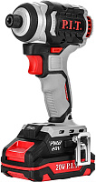 P.I.T. Винтоверт IMPACT аккум. бесщёточный PSD20H-230A/2 (20В, 230Нм, 3ск, HEX 1/4", 2х2Ач,ЗУ,кейс)