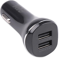 AVS A07281S USB 2 порта UC-322 (2,4А, черный) (Black Edition) Автомобильное зарядное устройство