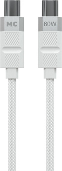 MORE CHOICE (4620202554963) K87aa USB 3.0A PD 60W для Type-C Type-C - 1 м , белый Кабель