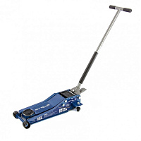 STELS Домкрат гидравлический подкатной, быстрый подъем, 3т Low Profile Quick, 75-515 мм, профессиональный Домкрат