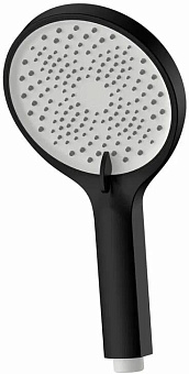 GOLDEN FOX S1163B Лейка д/душа 3-реж. d125 ABS пластик черная блистер