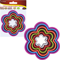 MULTIDOM Набор кулинарных форм "Цветок" 6шт. D3,3~9,5см MS8-85 Набор * кулинарных форм "Цветок" 6шт. Диаметры от 3,3 до 9,5см MULTIDOM Набор кулинарны