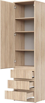 НК-МЕБЕЛЬ STERN шкаф-пенал ШКЯ-1 Дуб Сонома 72678279 (2 кор.) Шкаф-пенал