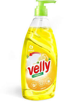 GRASS 125427 Velly лимон (флакон 1000мл) Средство для мытья посуды GRASS 125427 Velly лимон (флакон 1000мл)