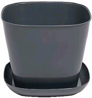 VIOLET квадратное 3,7л. с поддоном (серый) 383718