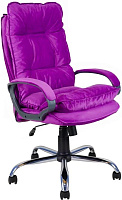 ЯРКРЕСЛА Кр85 ТГ СП ХРОМ HT41 (ткань фиолетовая) КомпьютерноеОфисное кресло
