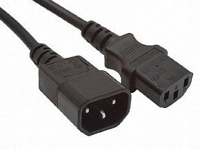 GEMBIRD/Cablexpert (00693) PC-189-10, 3.0м, C13-C14, 6А, черный Кабель