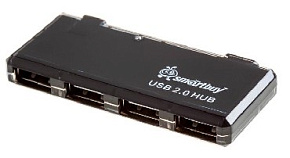 SMARTBUY (SBHA-6110-K) 4 порта черный USB-устройство SMARTBUY (SBHA-6110-K) 4 порта черный