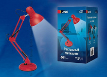 UNIEL (UL-00011103) TLI-221 RED E27 GOLD Светильник настольный