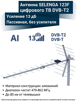 SELENGA телевизионная уличная 123F ВВ ВВ5480