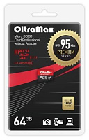 OLTRAMAX MicroSDXC 64GB Class 10 UHS-1 Premium (U3) [OM064GCSDXC10UHS-1-PrU3 w] Карта памяти