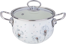AGNESS 943-057 DANDELION со ст.крышкой 2,8л Кастрюля AGNESS 943-057 DANDELION со ст.крышкой 2,8л