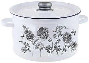 APPETITE 1с18с JE TAIME эмал цил 7,0л Кастрюля APPETITE 1с18с JE TAIME эмал цил 7,0л