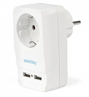 SMARTBUY (SBE-16-A05-USB) адаптер - розетка, 2 USB фильтр-розетка