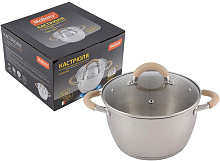 MALLONY Кастрюля Fortuna, объем 3,3 л, из нерж стали с крышкой (007219)