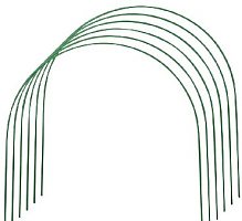 РОССИЯ Дуги металл в кембрике (6 шт) 3 м. 10*0,5 7050 Дуги