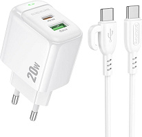 BOROFONE (6941991113864) BAS44Aaa 2USB 3.0A PD 20W+QC 3.0 СЗУ