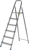 СИБРТЕХ Стремянка, 6 ступеней, стальная, оцинкованная 97838