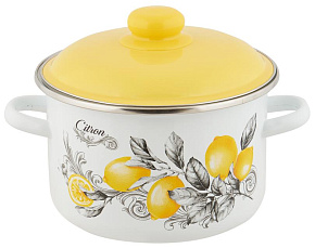 APPETITE 6RD161M CITRON эмал цил 2,0л Кастрюля APPETITE 6RD161M CITRON эмал цил 2,0л