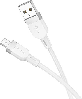 HOCO (6942007636230) X109m 2.4A USB-microUSB 1 m белый Кабель