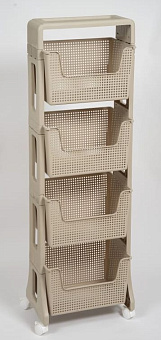 VIOLET Лофт 4-х ярусная (латте) 770420 Этажерка