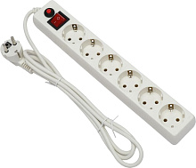 ГАРНИЗОН (22426) ECL-6-W-1.8 - 6 роз - 1,8 м, белый Сетевой фильтр