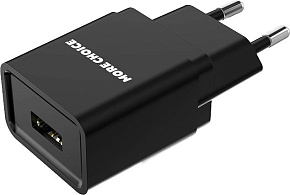 MORE CHOICE (4627151191614) NC33i 1USB 1A для 8-pin Black СЗУ