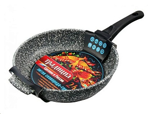 ТРАДИЦИЯ ТМ7261 а/пр литая 26см Мрамор Сковорода-гриль ТРАДИЦИЯ ТМ7261 а/пр литая 26см Мрамор