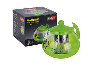MALLONY DECOTTO-G-750 (910114) Заварочный чайник MALLONY DECOTTO-G-750, объем: 0,75 л, с пластик ручкой, фильтр из нерж стали (910114)