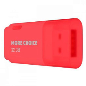 MORE CHOICE (4610196407468) MF32 USB 32GB 2.0 Red флэш-накопитель