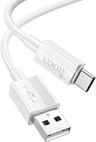 HOCO (6942007626309) X107 USB 3.0A для Type-C White 1 м Кабель