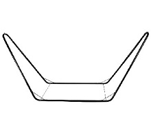 ЭКОС HS-03 Стойка для гамака 280x120x80см (004983)