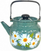 ЛЫСЬВА 2713П2/4Рч Ромашковое поле эмал 3,5л Чайник ЛЫСЬВА эмал 3,5л Ромашковое поле