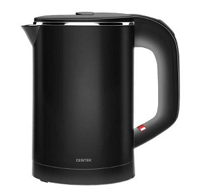 CENTEK CT-0006 Black (0,6л. металл/пластик) Чайник