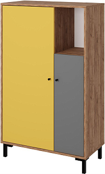 МЕБЕЛЬ-КОМПЛЕКС JAM Шкаф для одежды Дуб крафт табачный/Серый шифер/Сэнд Модульная мебель