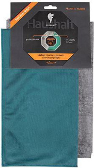 LEONORD Набор тряпок для пола Дуэт из микрофибры, 2шт (107933) Набор тряпок для пола