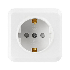 SMARTBUY (SBE-03w-16-S1-1Z) Юпитер, 1-местная, белый Розетка