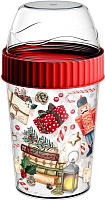HOMVER Игрушки для завтрака 440мл с декором (красный) 223137306/03 Стакан