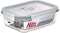 HITT Контейнер для продуктов 0,63л герметичный, стеклянный, жаропрочный H241033/К О8162 Контейнер