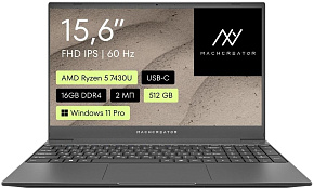 MACHCREATOR 15.6" One R5 Ryzen 5 7430U/16Gb/SSD512Gb/AMD Radeon Graphics/W11Pro/grey (JJ00GB00GRU)