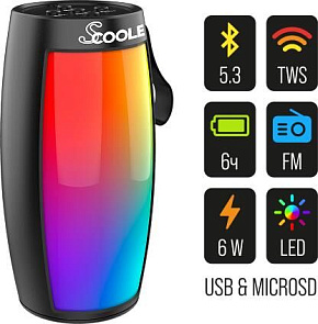 SCOOLE Портативное аудио SL-PS5006B(чёрный)