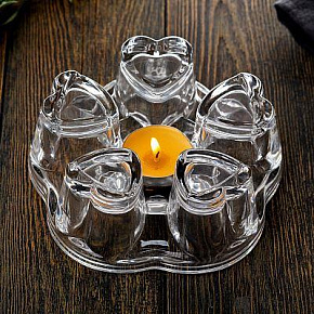 MALLONY Подставка AROMA под заварочный чайник, стеклянная, размер: 12,5*5*14 см (106475) MALLONY Подставка AROMA под заварочный чайник, стеклянная, ра