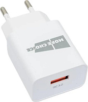 MORE CHOICE (4627151195285) NC52QCm 1USB 3.0A QC3.0 для micro USB быстрая зарядка White СЗУ
