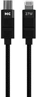 MORE CHOICE (4620202555069) K87ia 2м USB 3.0A PD 27W для Lightning ng 8-pin Type-C - 2м , черный Кабель