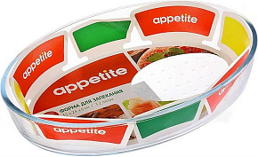 APPETITE PL10 стекл овал 35x24x6см/3,2л Форма