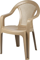 DECORONA DC628120047 DeVeranda садовое 540x535x785 мм, круглая сетчатая спинка, сливочный латте