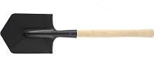 РОССИЯ Лопата саперная, 145х190х580 мм, деревянный черенок 61425 лопата