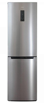 БИРЮСА I980NF 370л нержавеющая сталь Холодильник